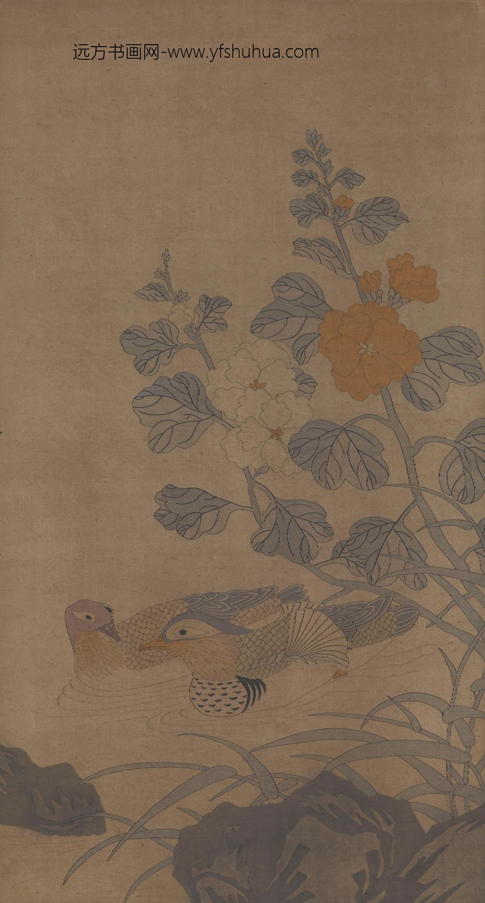 佚名_荷塘野凫图