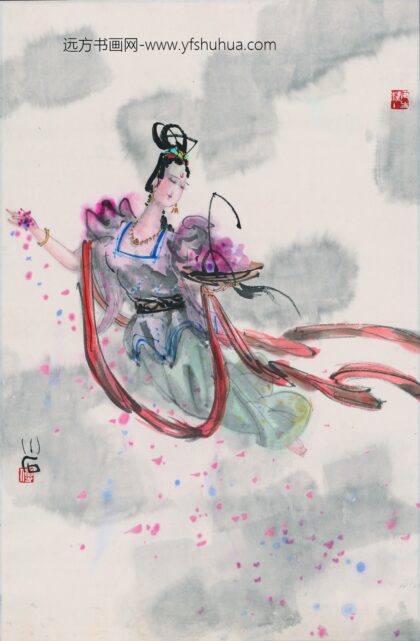 傅小石 人物图轴.jpg