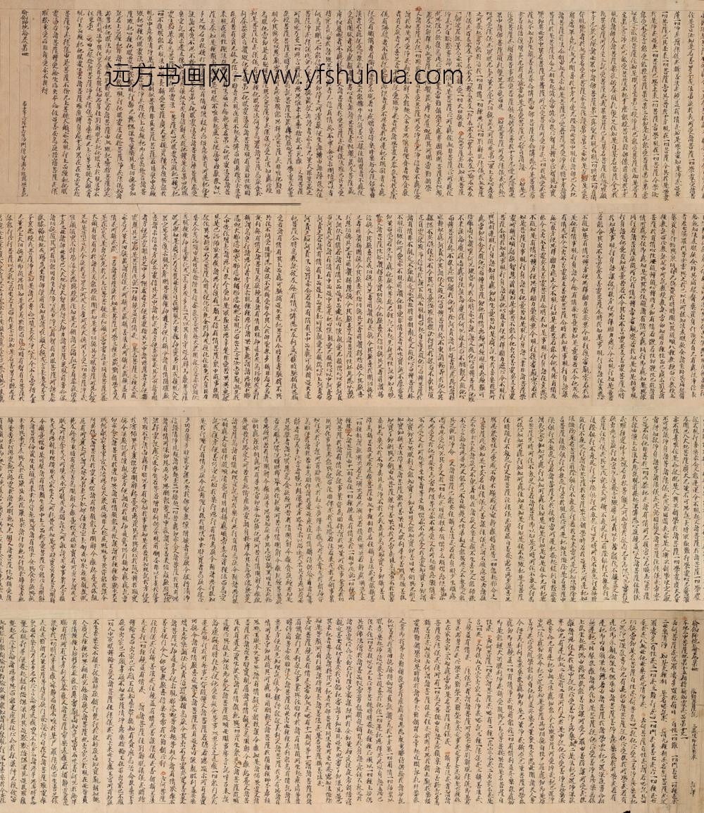 唐-智慧山行书瑜伽师地论写经卷