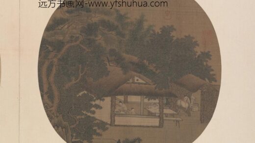 宋 纨扇画册 宋人征人晓发页.jpg