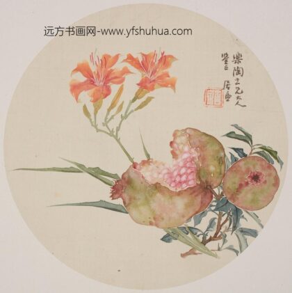 居廉 石榴萱花图.jpg