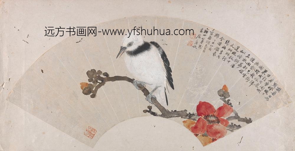 居廉_芙蓉翠鸟图