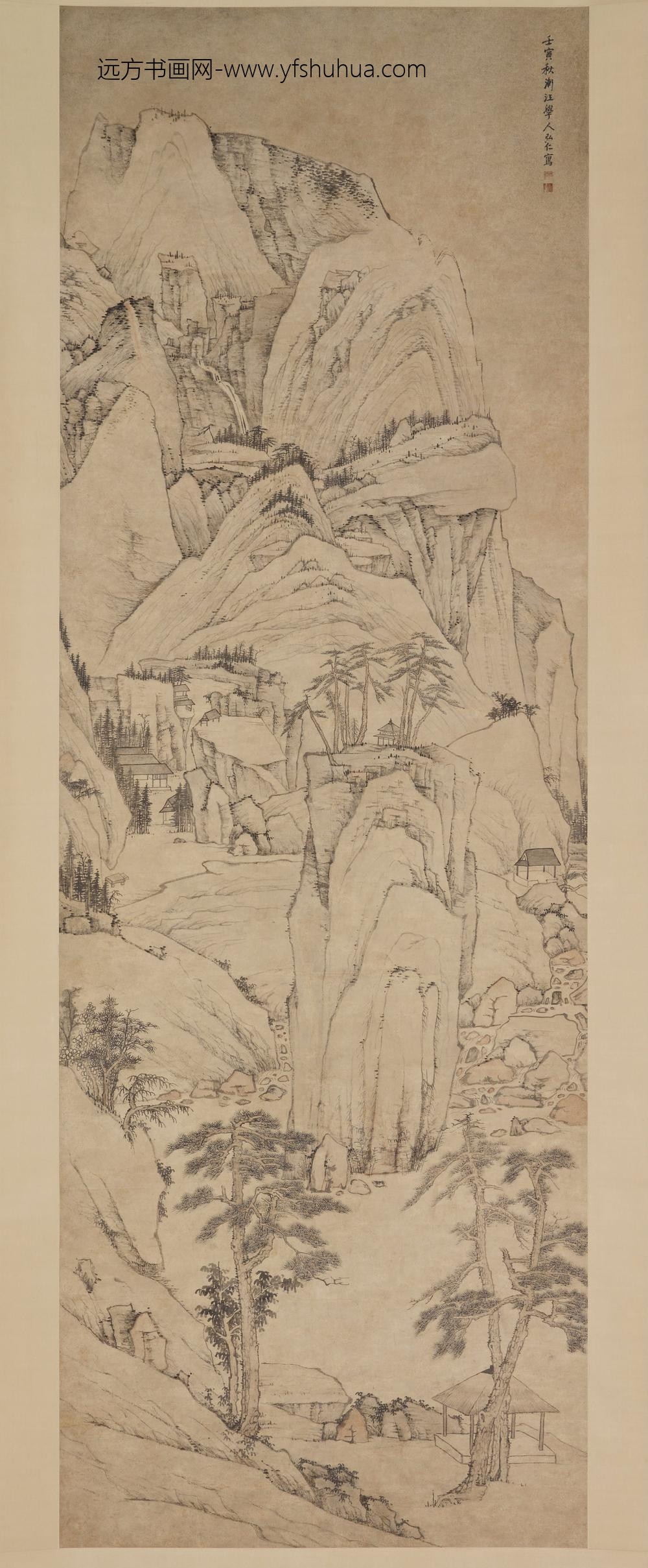 弘仁_峻岭图