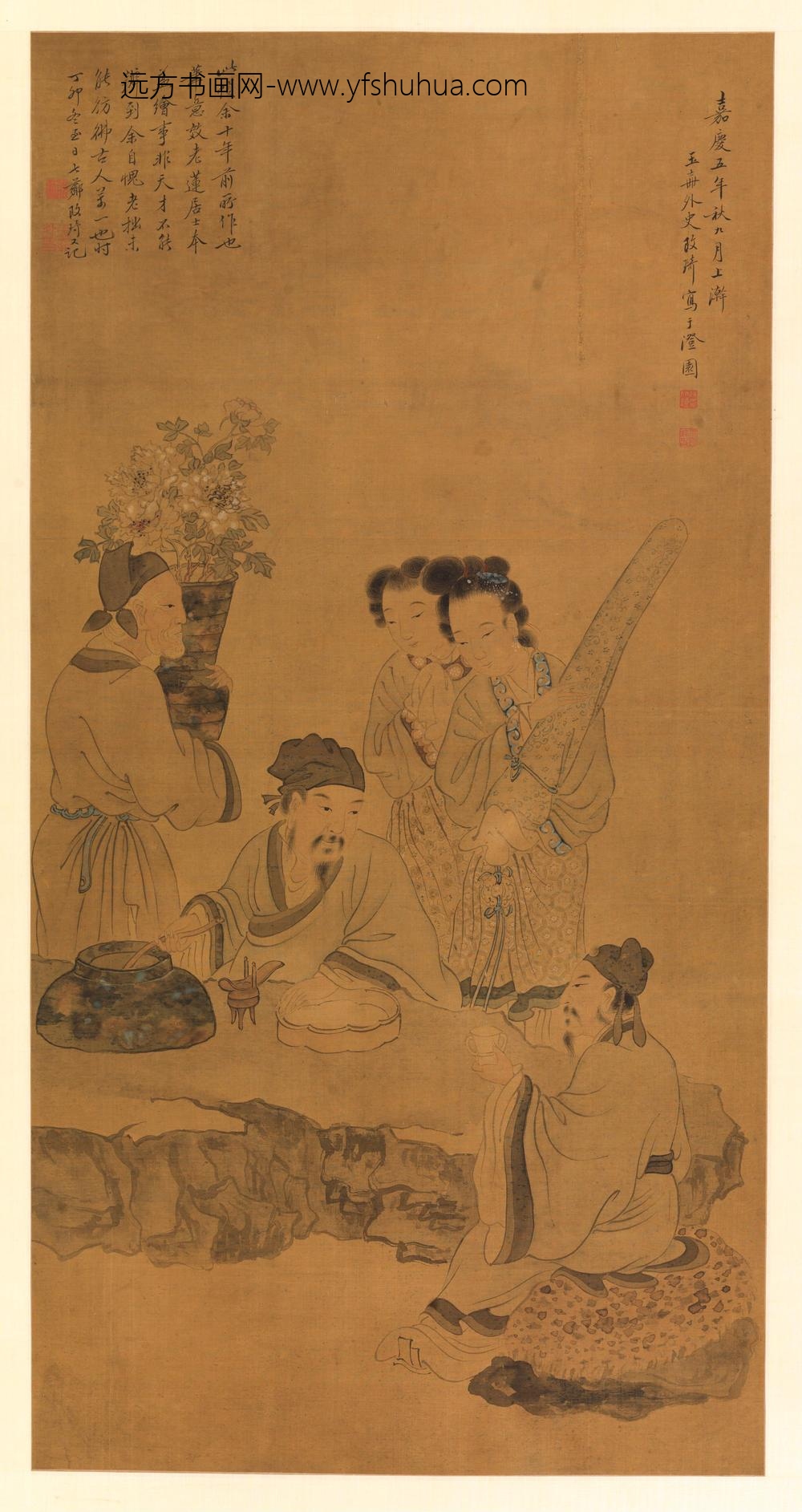 改琦_仿陈洪绶人物图