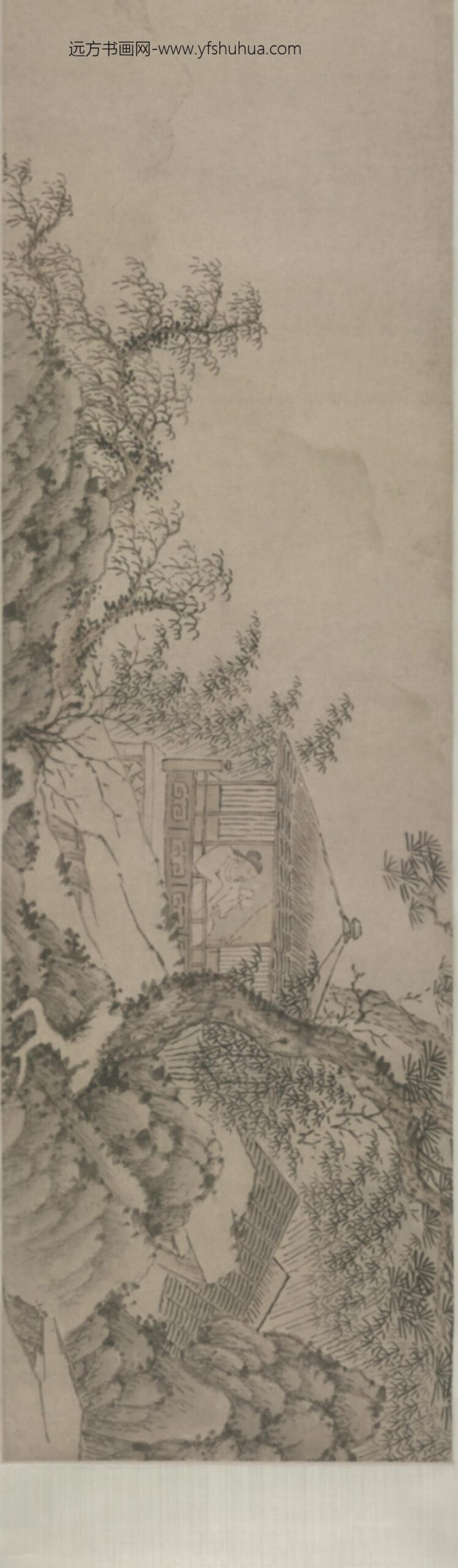 明-孙玮詹一贯山水合装图卷_