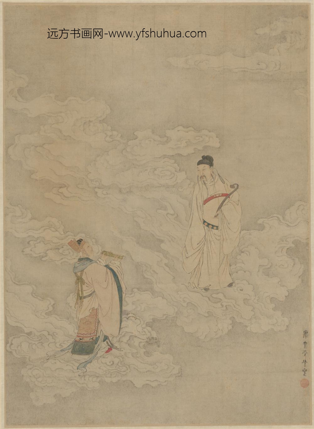 明-廖大受仙人图轴