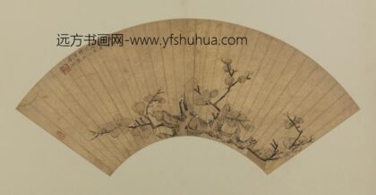 明 张萃雉鸡梅花扇.jpg