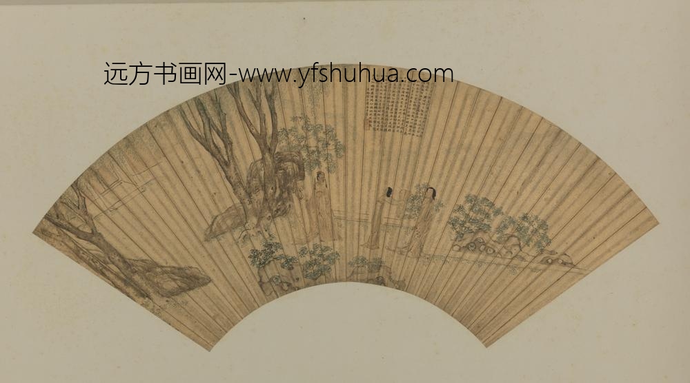 明-徐士选西厢记图扇页
