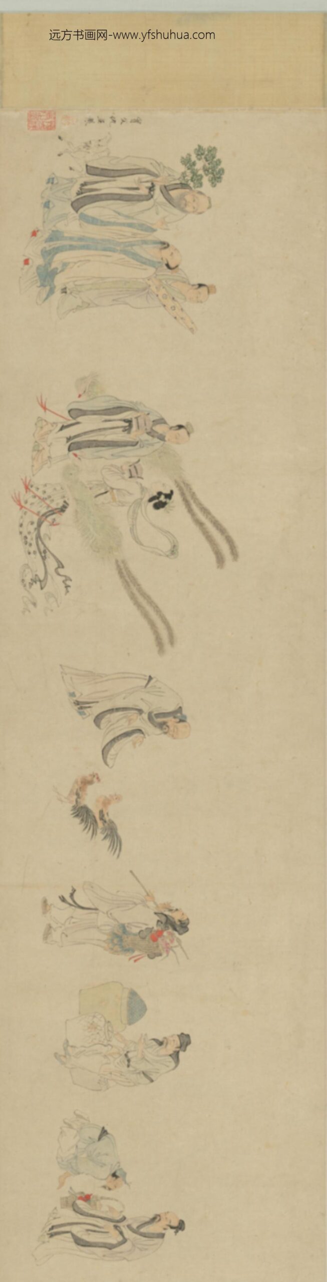 明-明人仙人图卷_