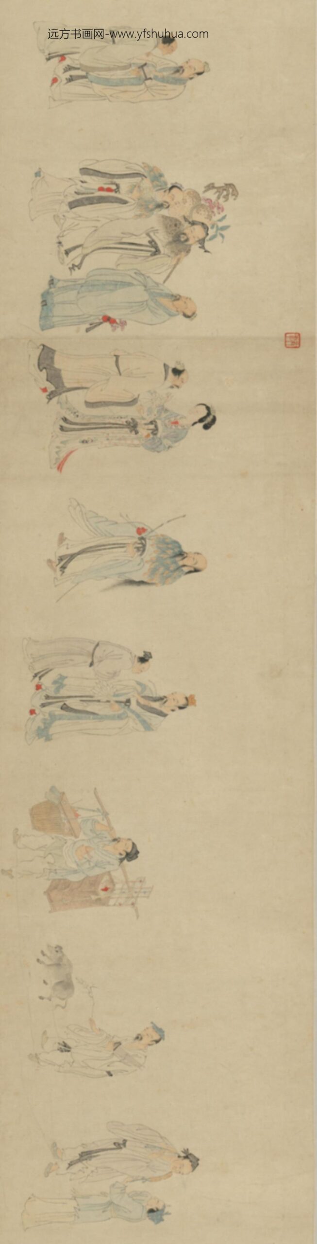 明-明人仙人图卷_