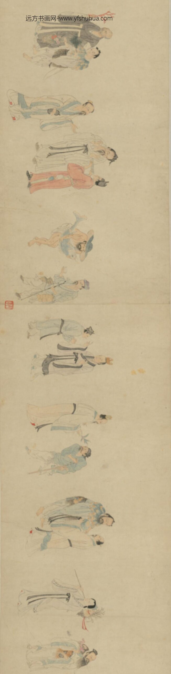 明-明人仙人图卷_