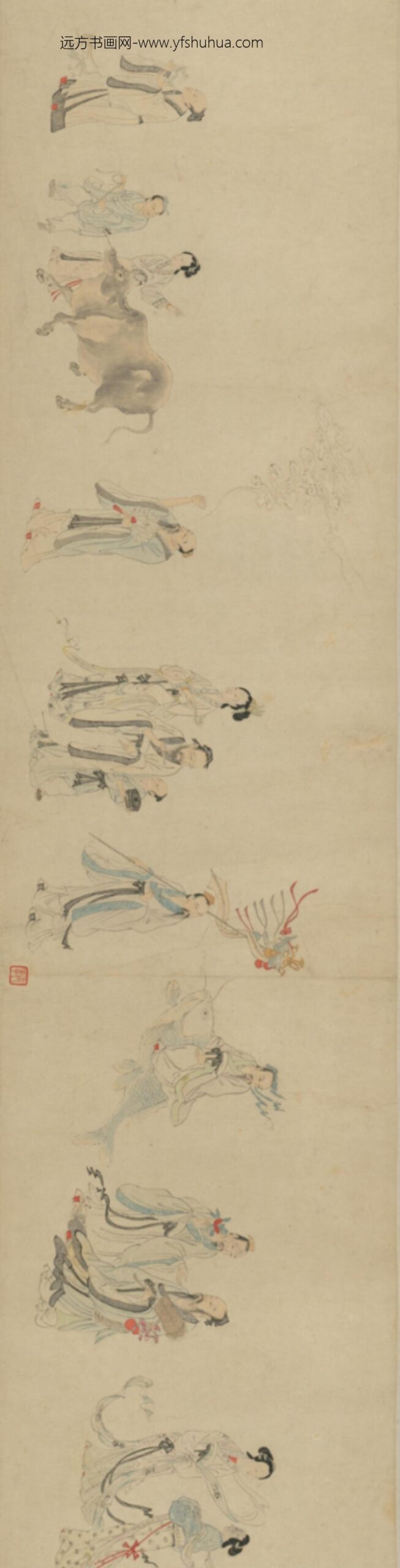 明-明人仙人图卷_
