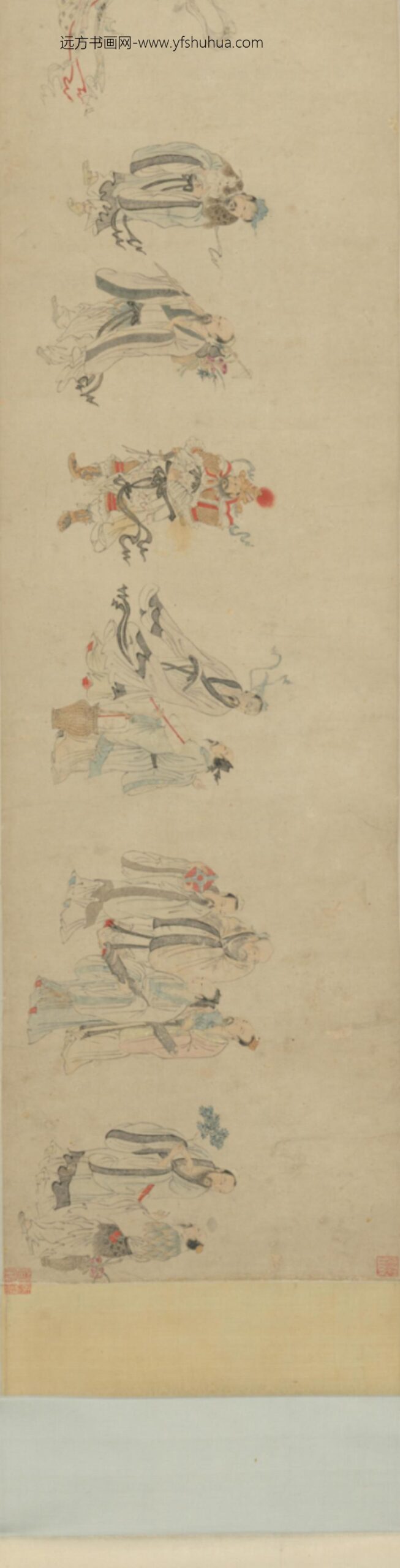 明-明人仙人图卷_