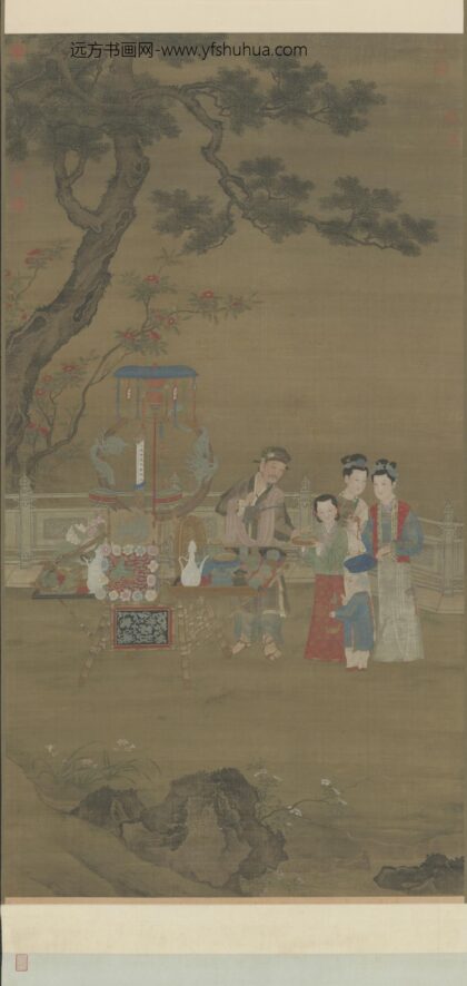 明 明人夏景货郎图轴.jpg