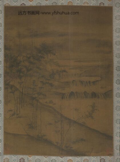 明 明人竹石流泉图页.jpg
