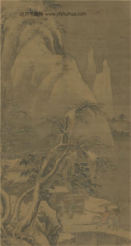 明 明人雪山访友图轴.jpg