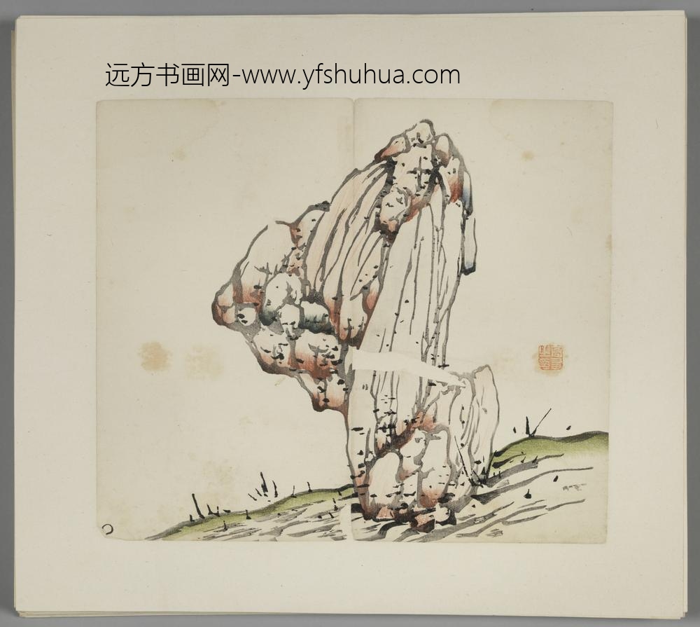 明-木版水印胡日从等十竹斋谱册-