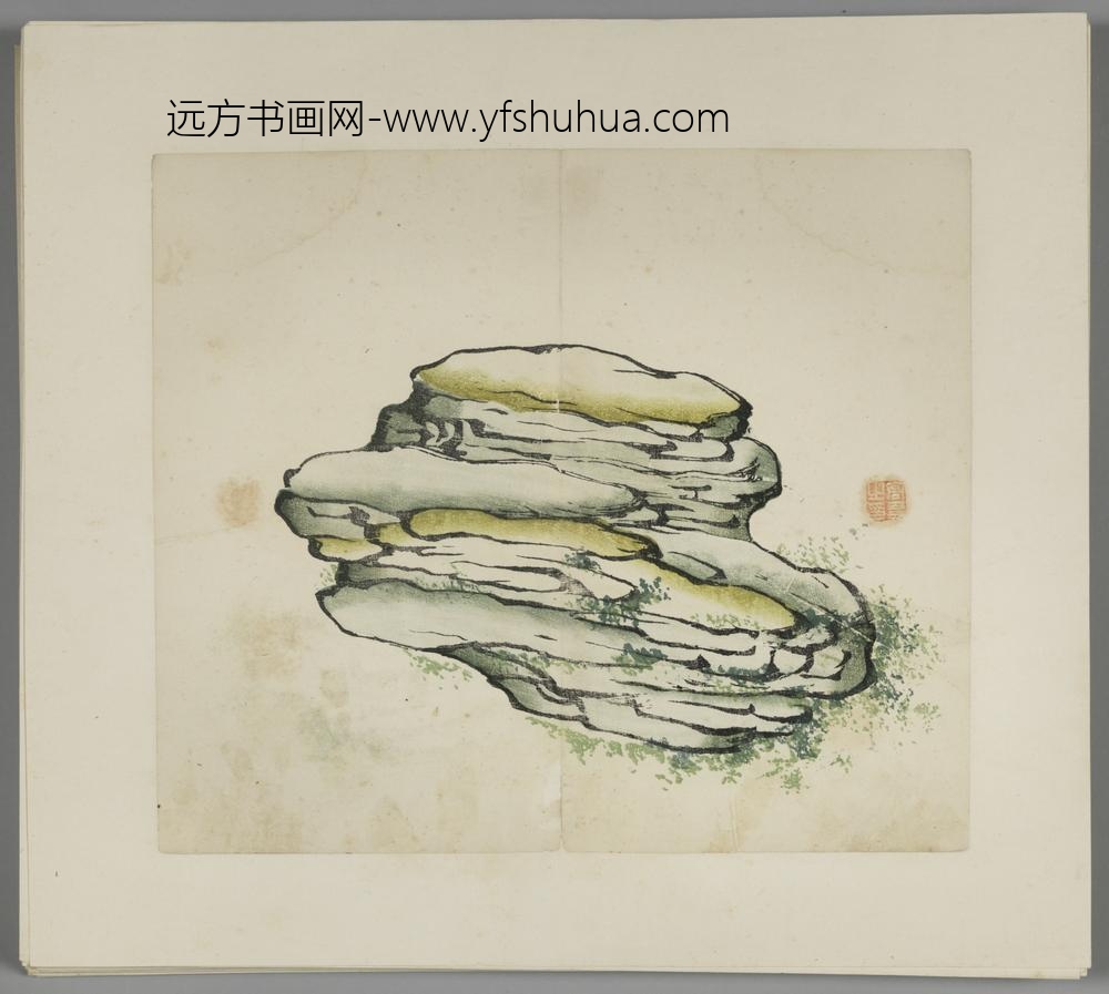明-木版水印胡日从等十竹斋谱册-