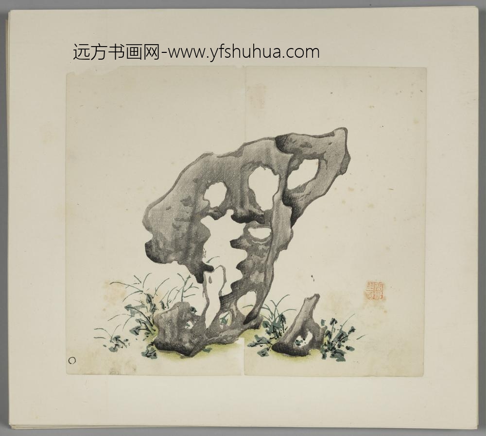 明-木版水印胡日从等十竹斋谱册-