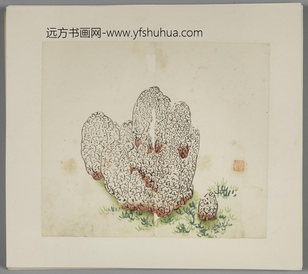 明-木版水印胡日从等十竹斋谱册-