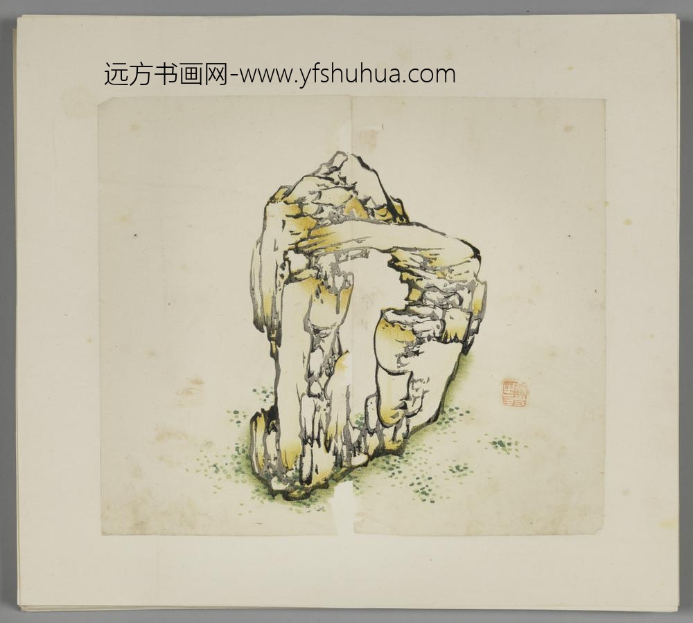 明-木版水印胡日从等十竹斋谱册-
