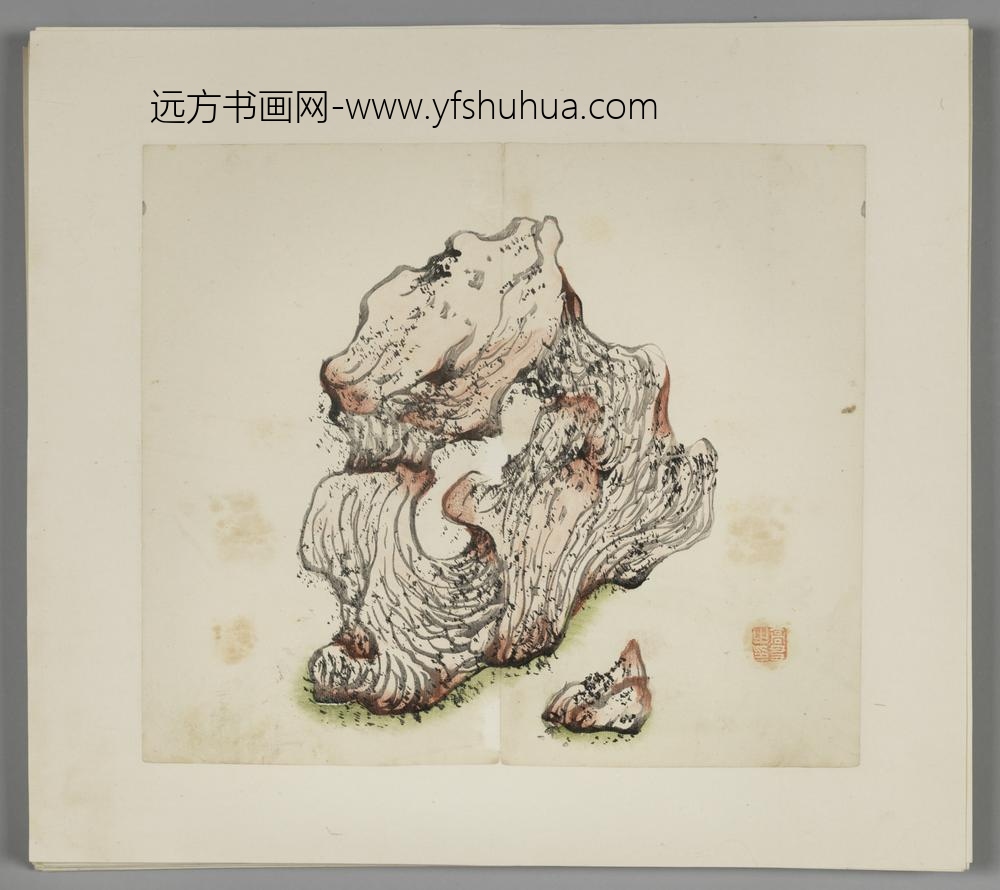 明-木版水印胡日从等十竹斋谱册-