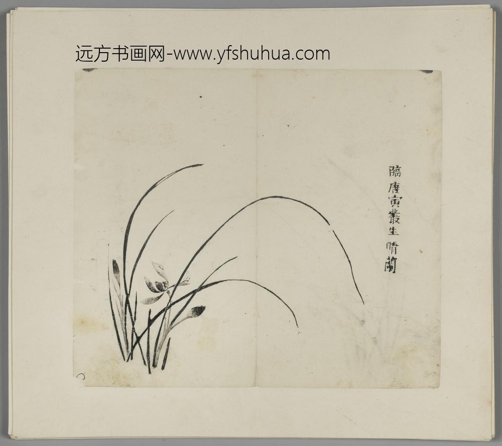 明-木版水印胡日从等十竹斋谱册-