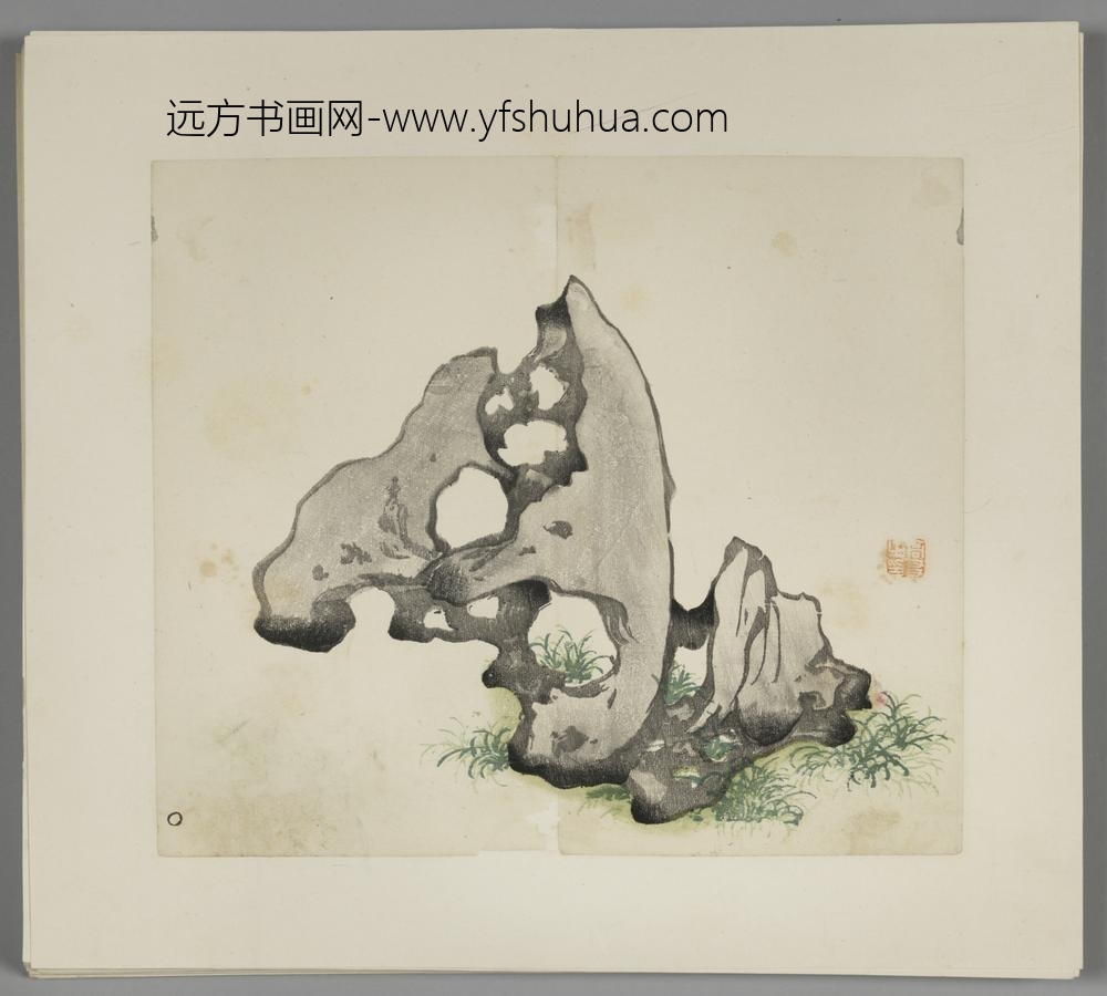 明-木版水印胡日从等十竹斋谱册-