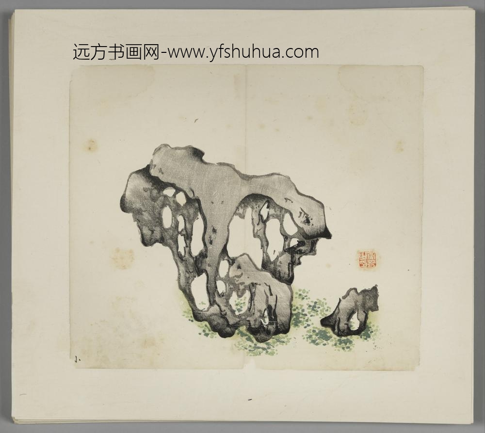 明-木版水印胡日从等十竹斋谱册-
