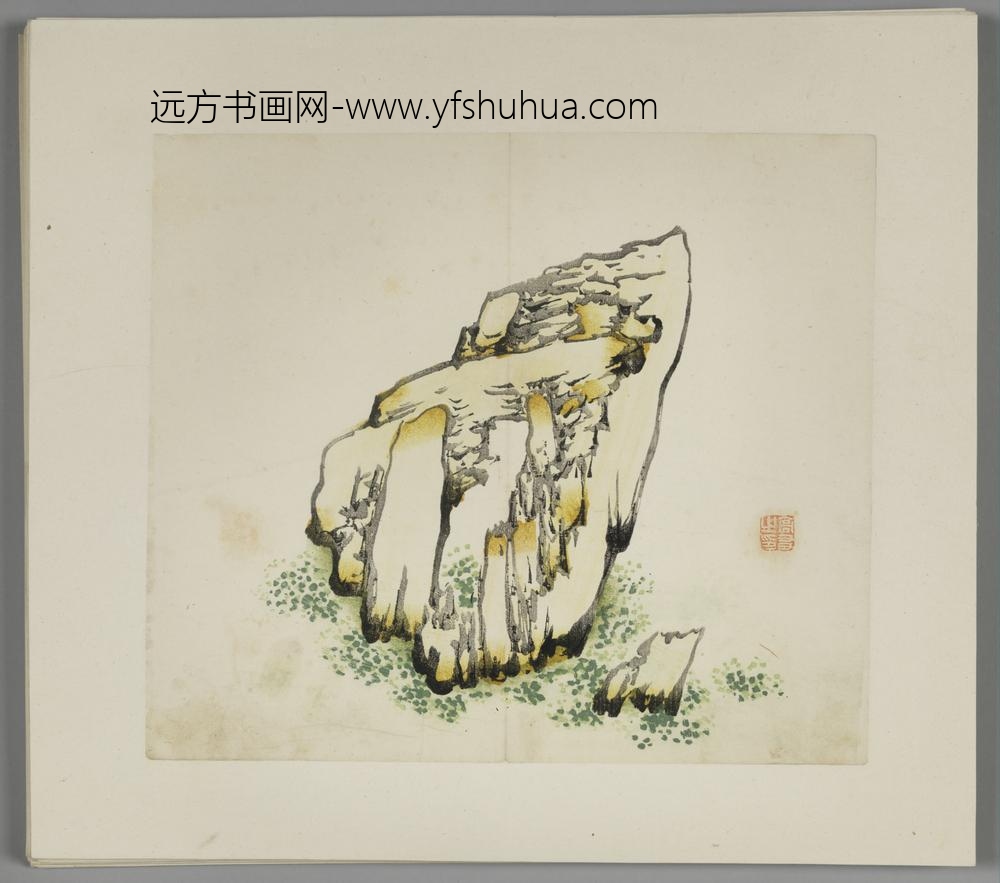 明-木版水印胡日从等十竹斋谱册-