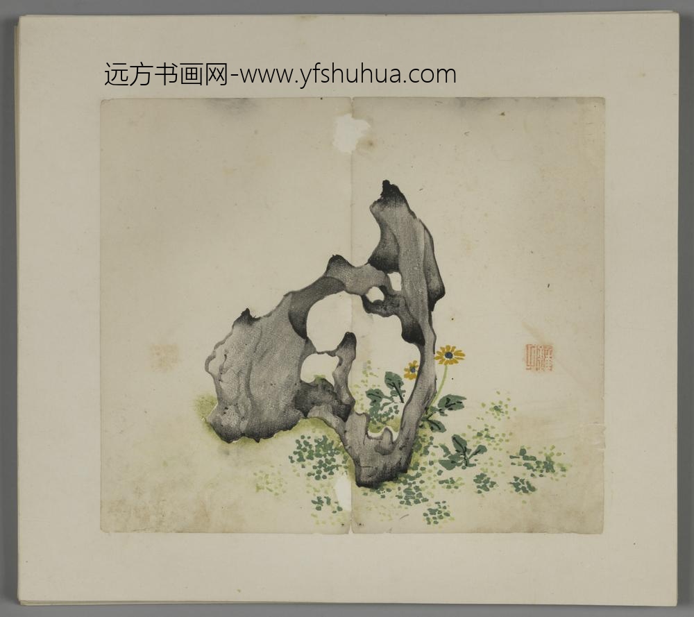 明-木版水印胡日从等十竹斋谱册-