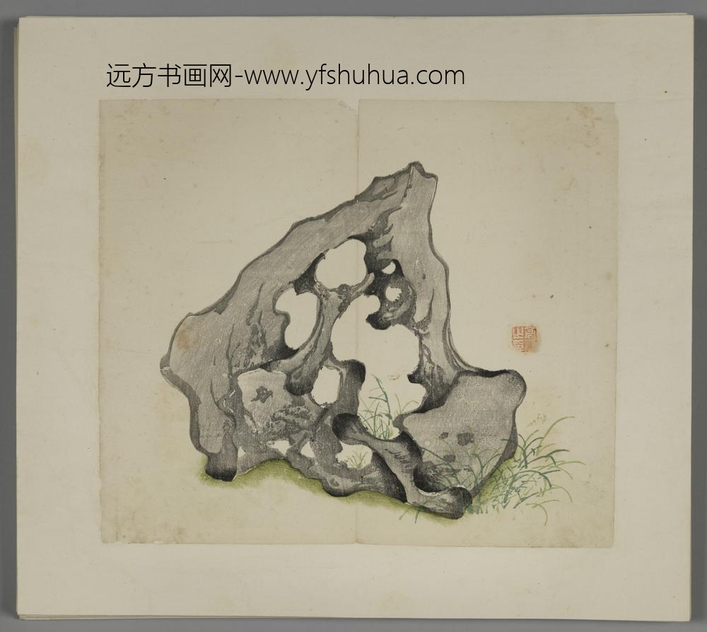 明-木版水印胡日从等十竹斋谱册-
