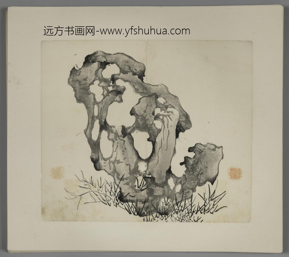 明-木版水印胡日从等十竹斋谱册-
