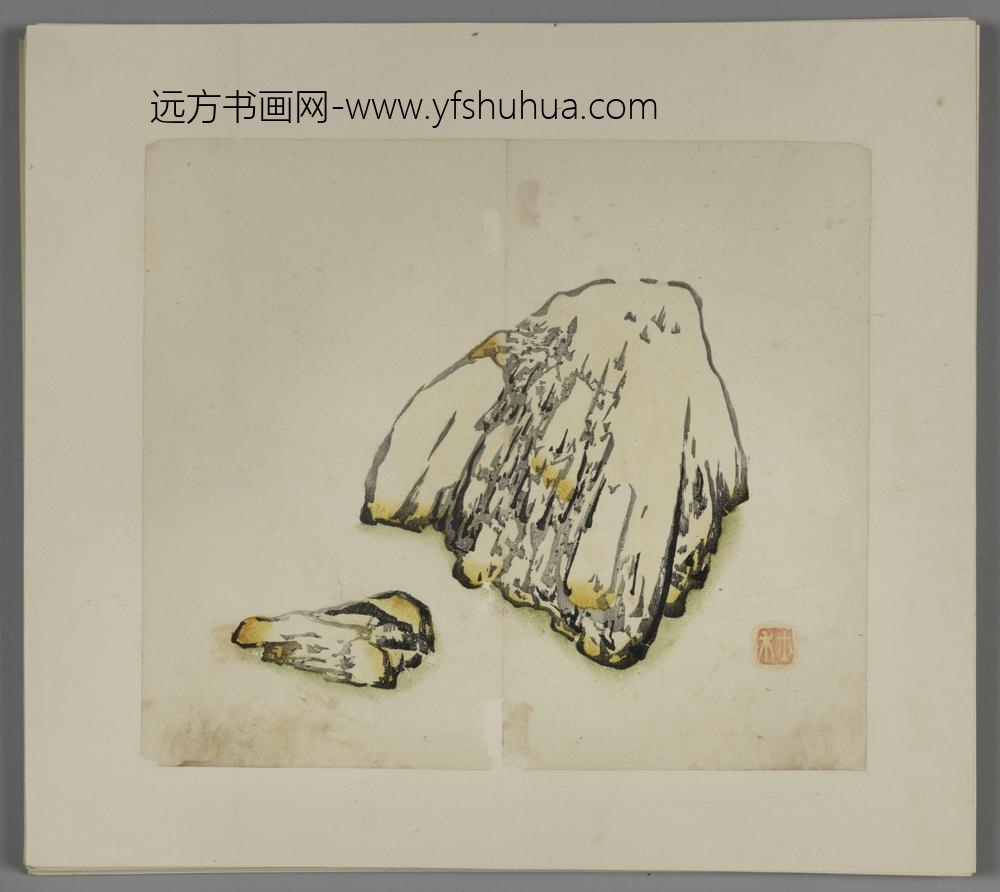 明-木版水印胡日从等十竹斋谱册-
