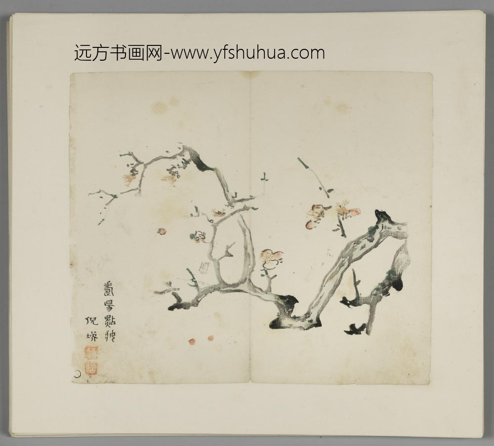 明-木版水印胡日从等十竹斋谱册-