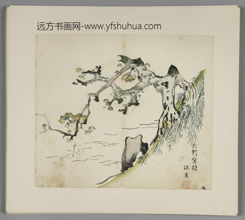 明-木版水印胡日从等十竹斋谱册-