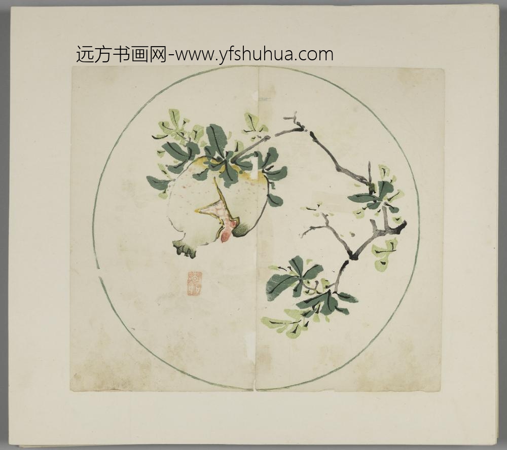 明-木版水印胡日从等十竹斋谱册-