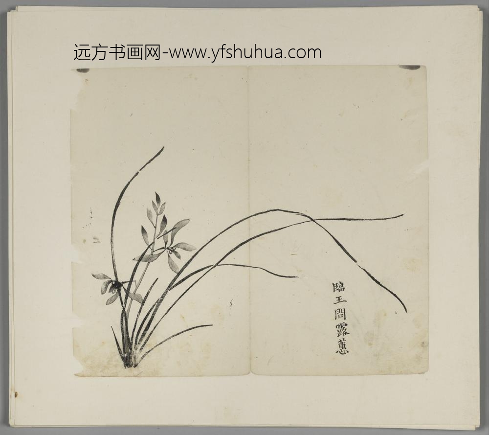 明-木版水印胡日从等十竹斋谱册-