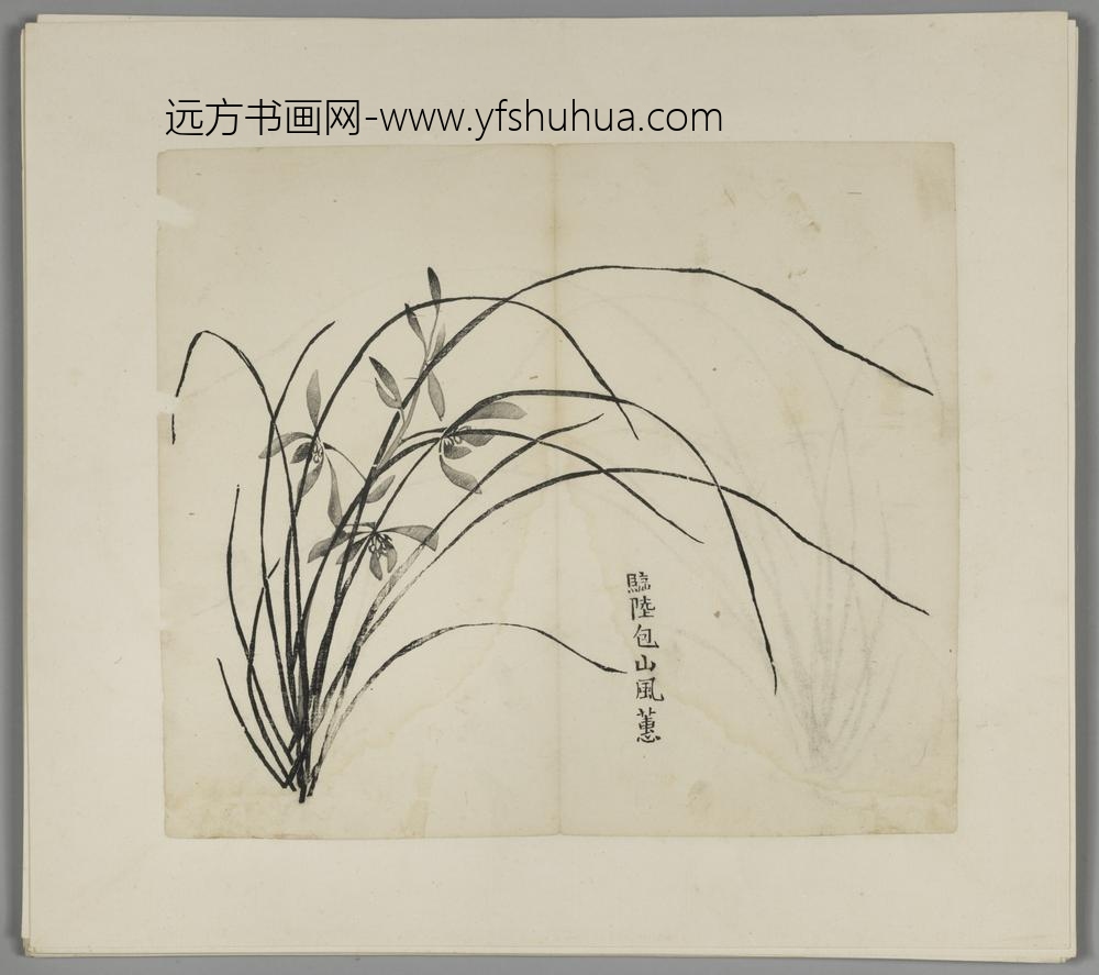 明-木版水印胡日从等十竹斋谱册-