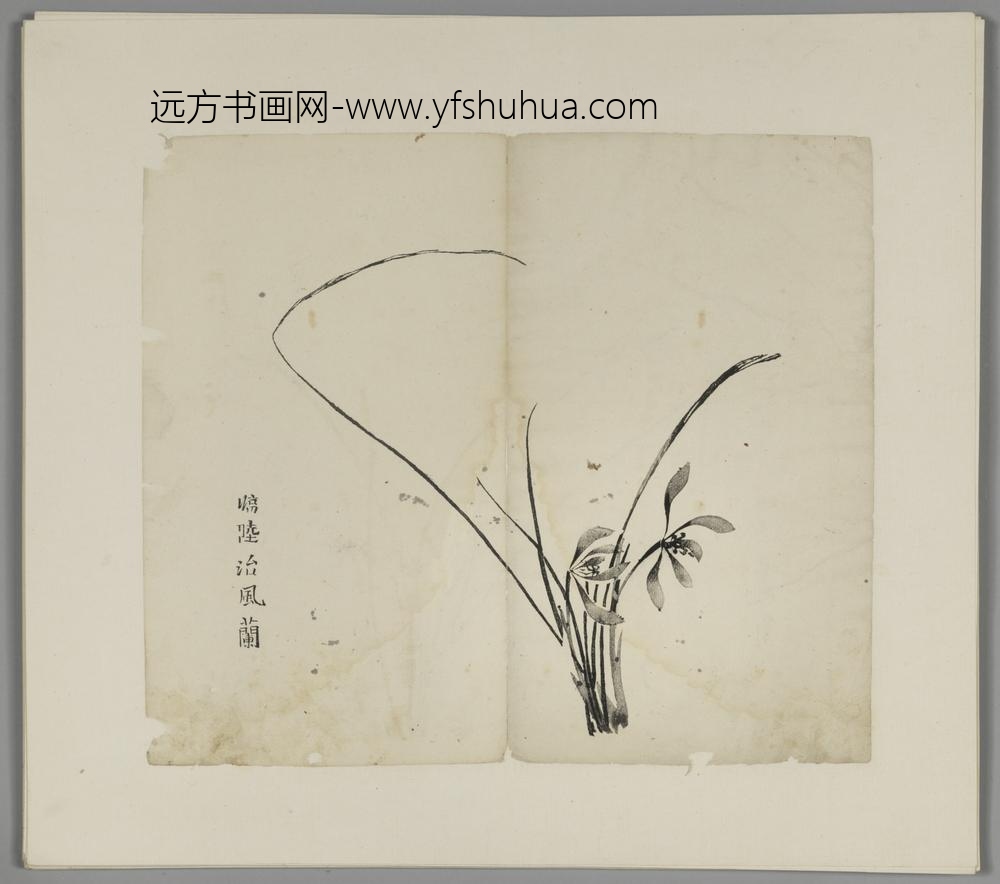 明-木版水印胡日从等十竹斋谱册-