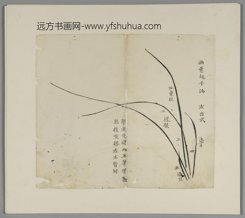 明-木版水印胡日从等十竹斋谱册-