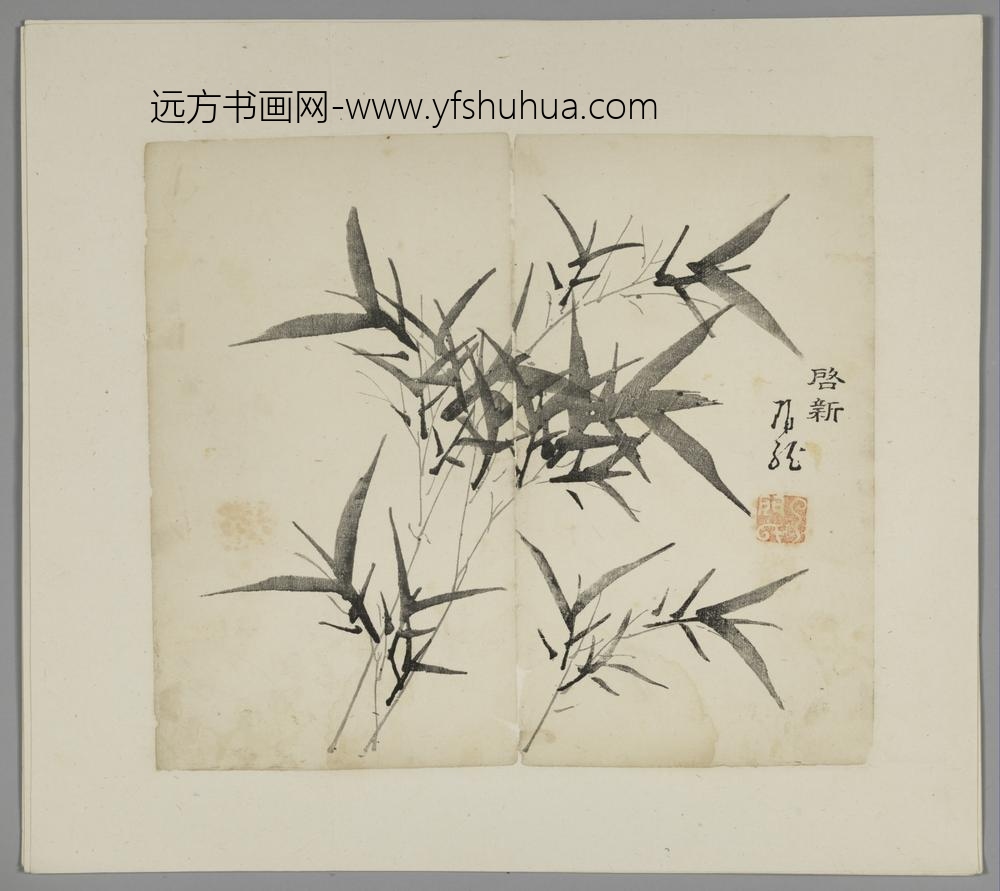 明-木版水印胡日从等十竹斋谱册-