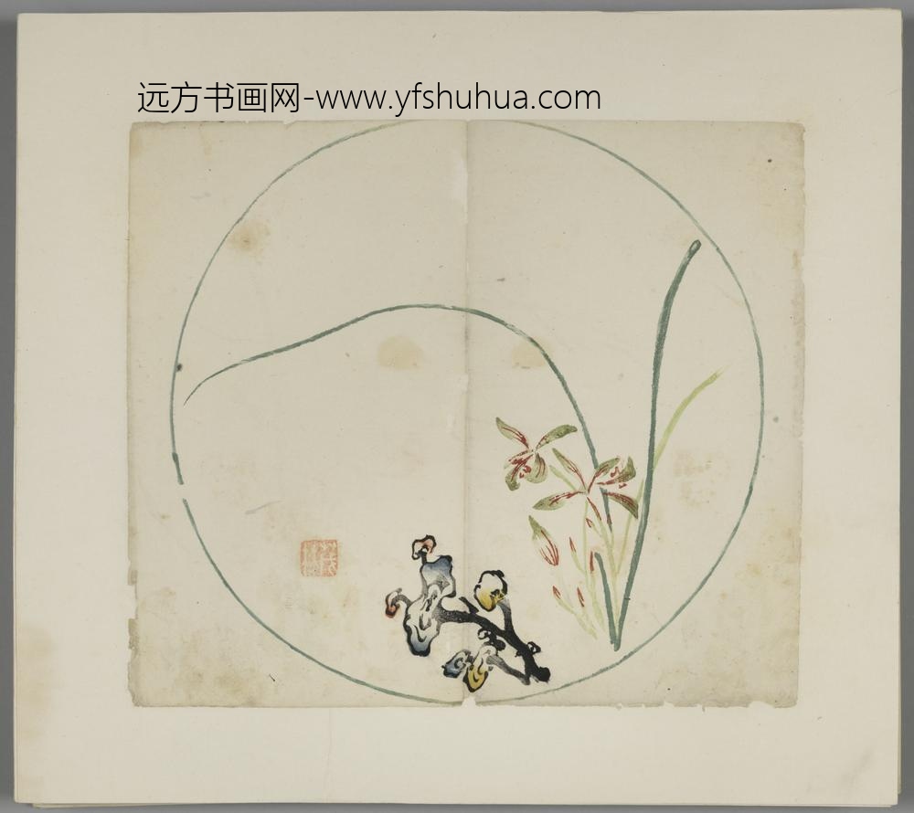 明-木版水印胡日从等十竹斋谱册-
