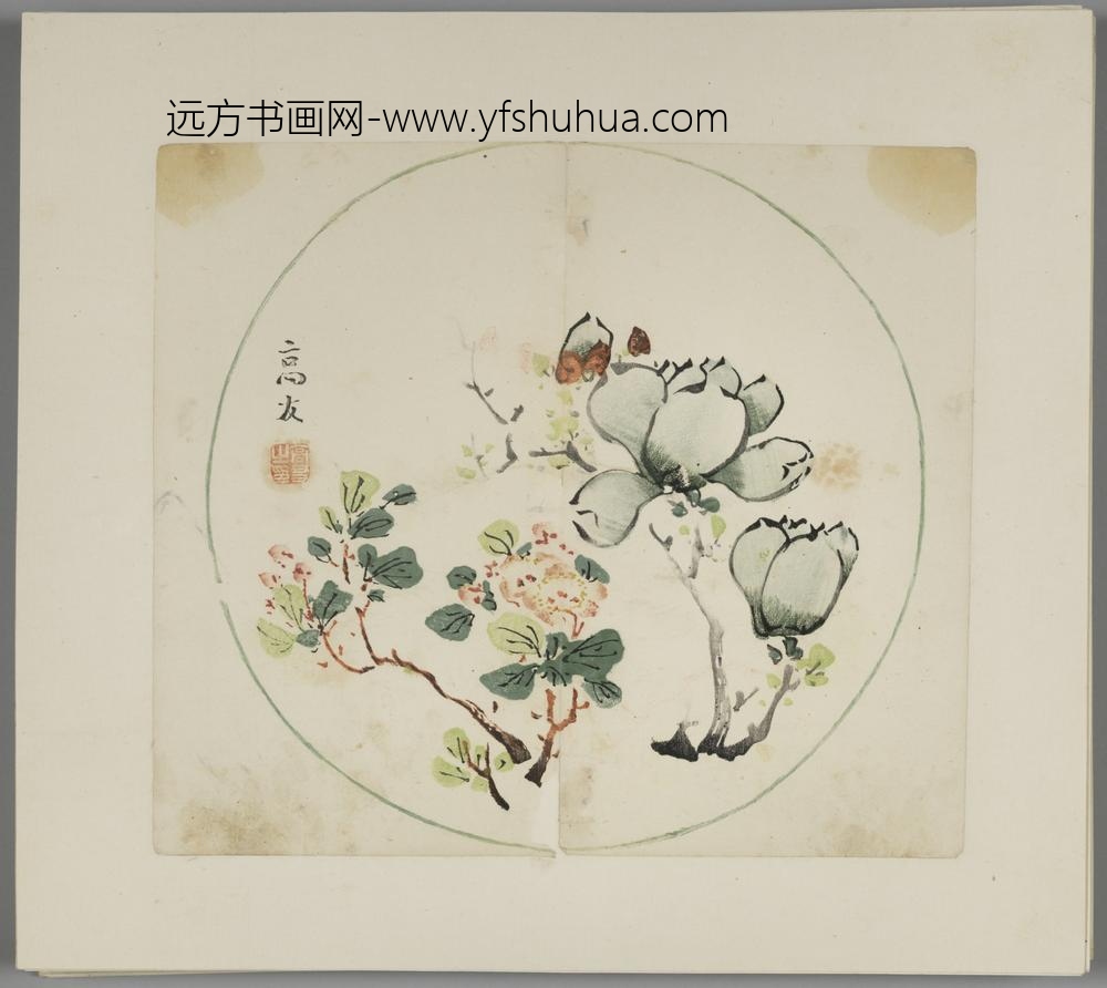 明-木版水印胡日从等十竹斋谱册-