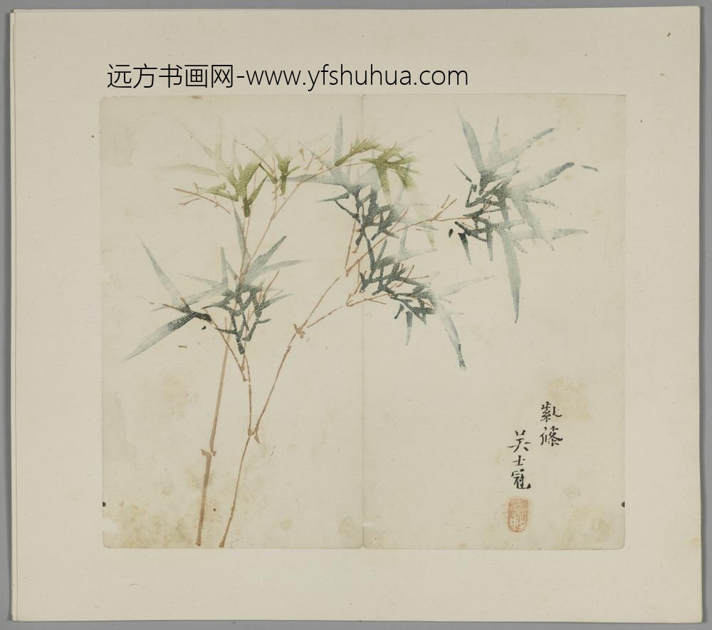 明-木版水印胡日从等十竹斋谱册-