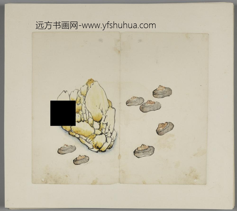 明-木版水印胡日从等十竹斋谱册-