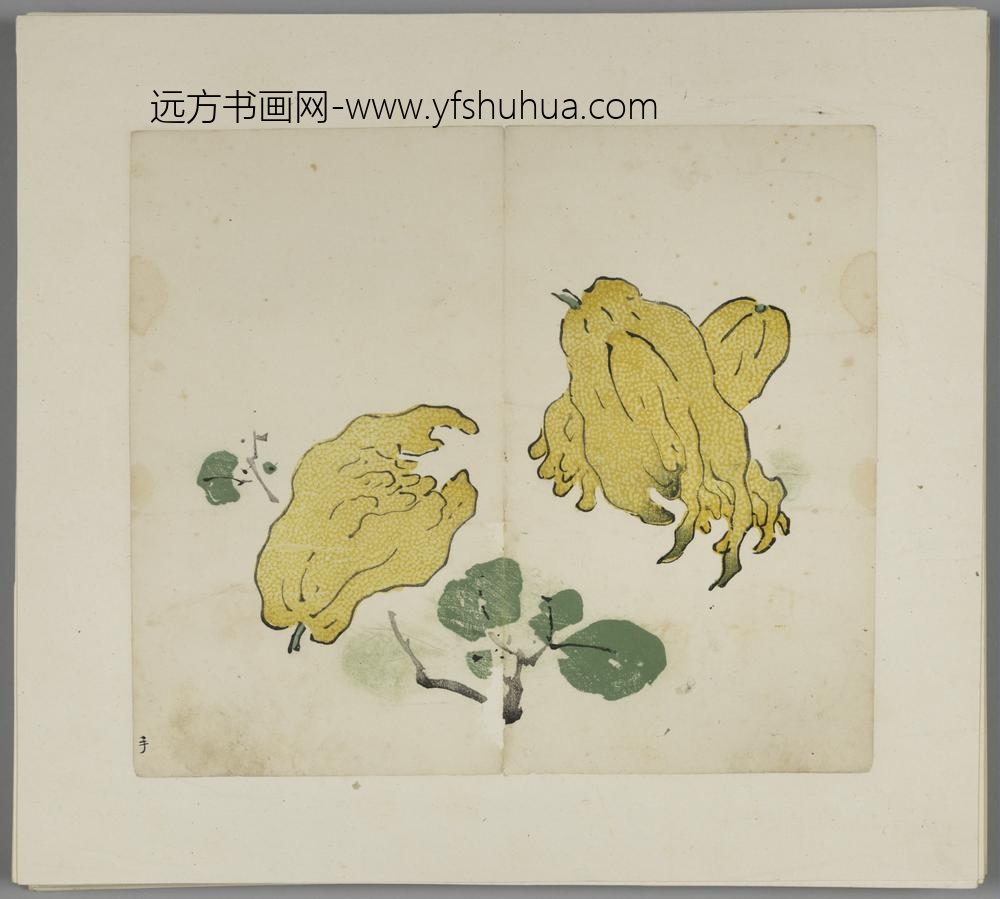 明-木版水印胡日从等十竹斋谱册-