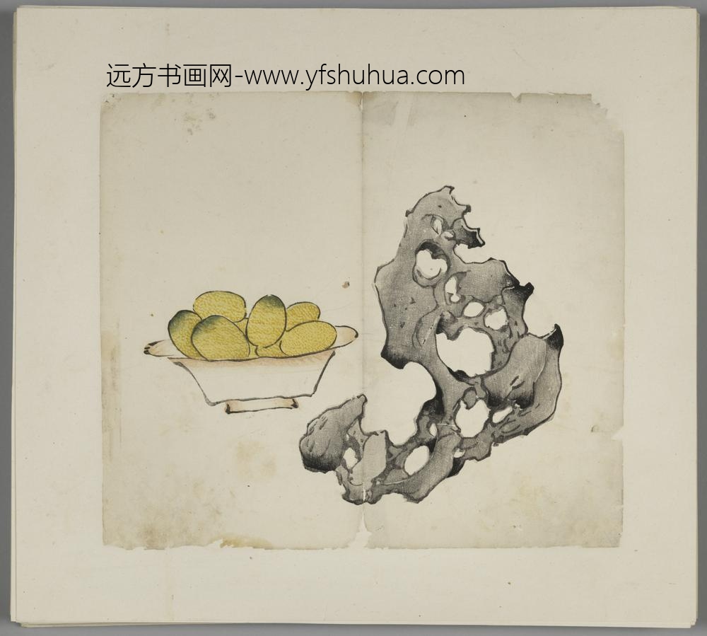 明-木版水印胡日从等十竹斋谱册-