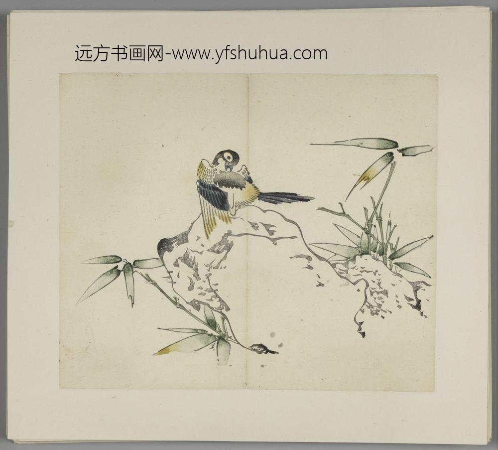 明-木版水印胡日从等十竹斋谱册-