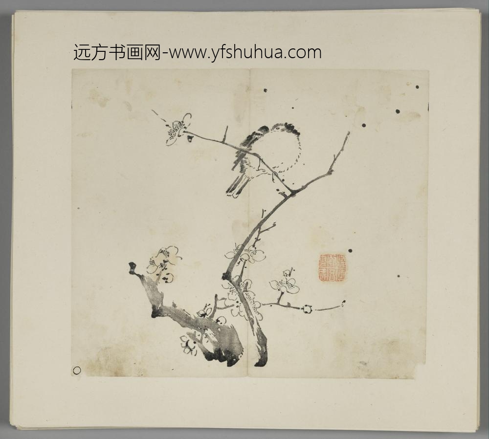 明-木版水印胡日从等十竹斋谱册-